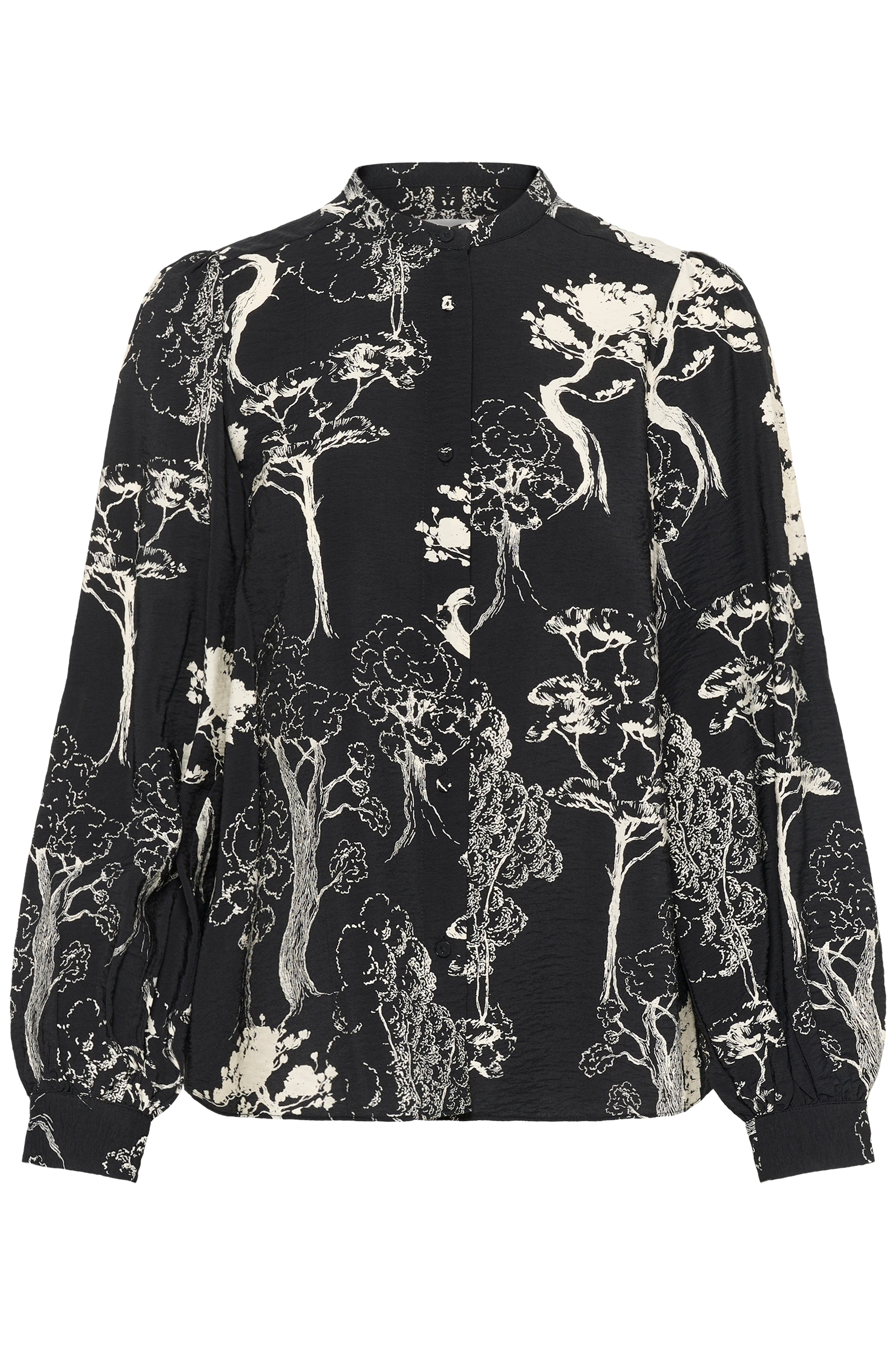 InWear Makenna black abstract print blouse close-up
8. 