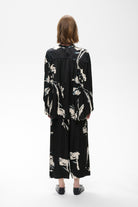 InWear Meadow Black Painted Flower blouse back view