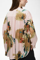 InWear Meadow pink floral blouse back detail