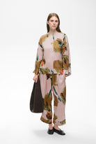 InWear Meadow Multi Painted Flower blouse styled with printed trousers