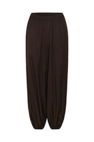 InWear Meryl brown jersey balloon hem trousers