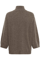 InWear Tally relaxed taupe turtle neck jumper product back view