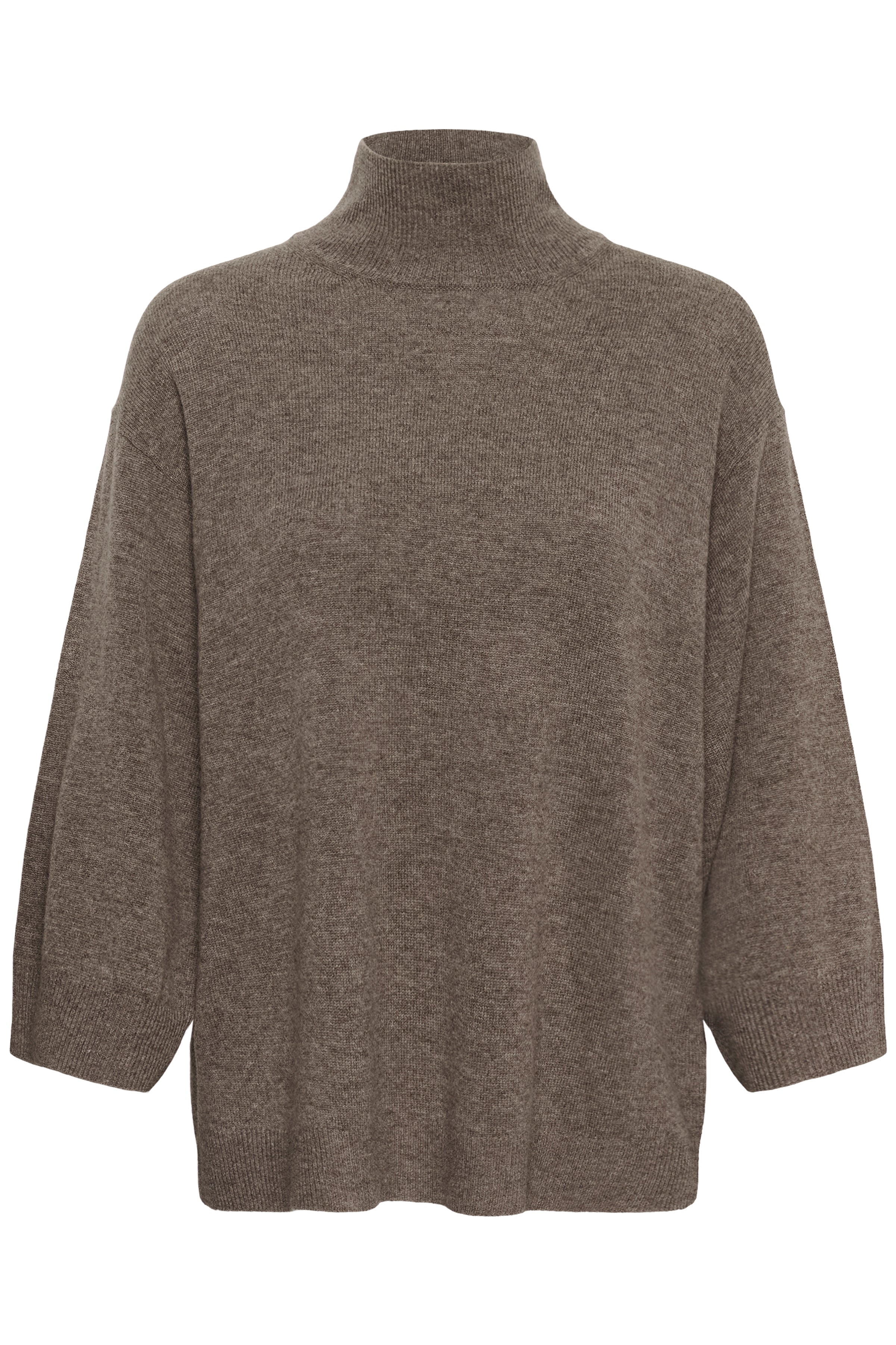 InWear Tally taupe turtle neck jumper product front view