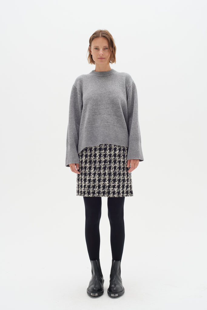 Inwear Winnie Black/White Tweed Style Womens Skirt