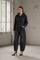 MJane Lushka Jessie relaxed fit cropped hooded denim jacket