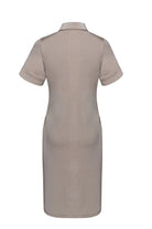 Kimara fitted midi dress back view fitted shape