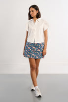 Lili Sidonio white cotton shirt full outfit view