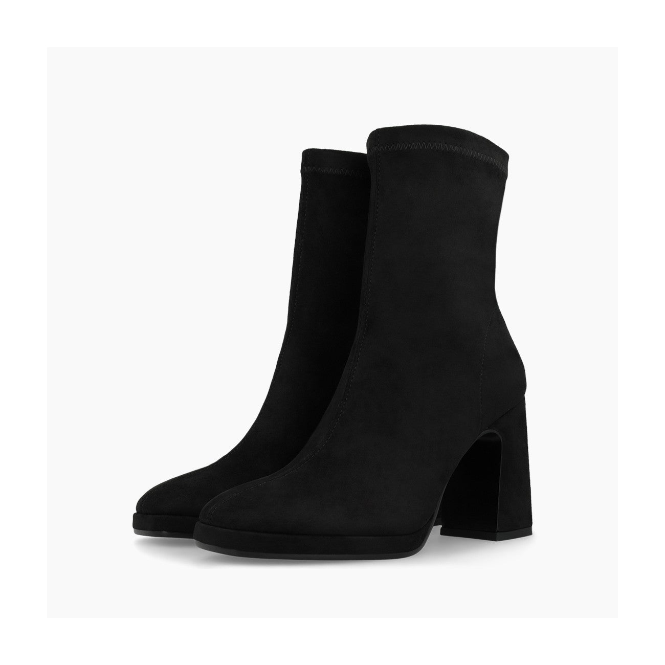 Black suede Laira ankle boots With high heel 