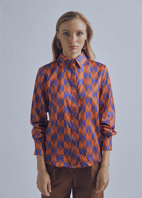 Lola Casademunt Purple/Orange Logo Shirt