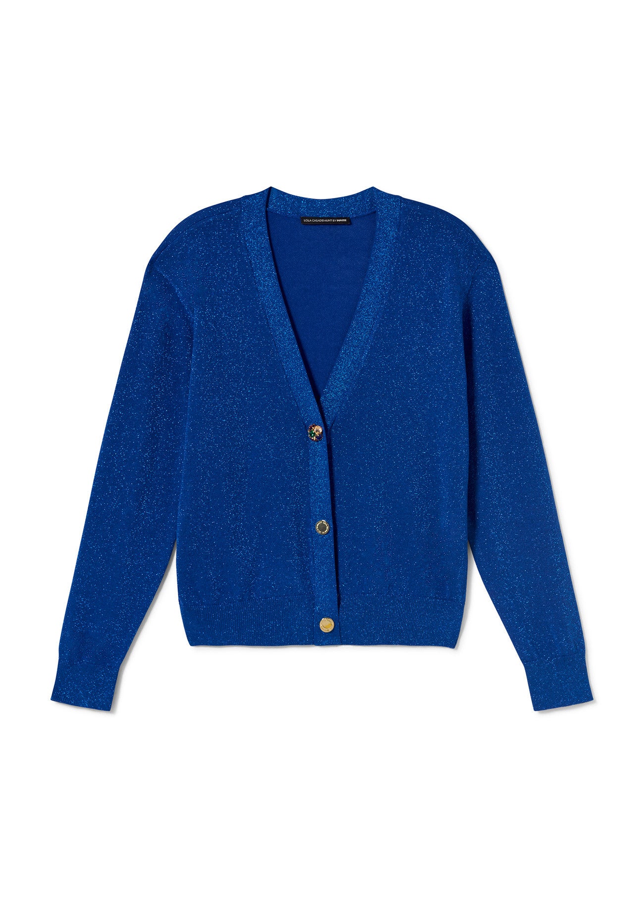 Lola Casademunt Lola Sapphire Blue Short Glitter Detail Cardigan