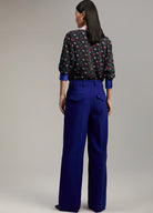 Lola Casademunt Lola Blue Straight Leg Suit Trousers - Back