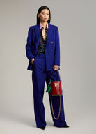 Lola Casademunt Lola Blue Straight Cut Suit Trousers