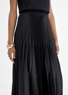 Lola Casademunt Pleated Midi Skirt Black