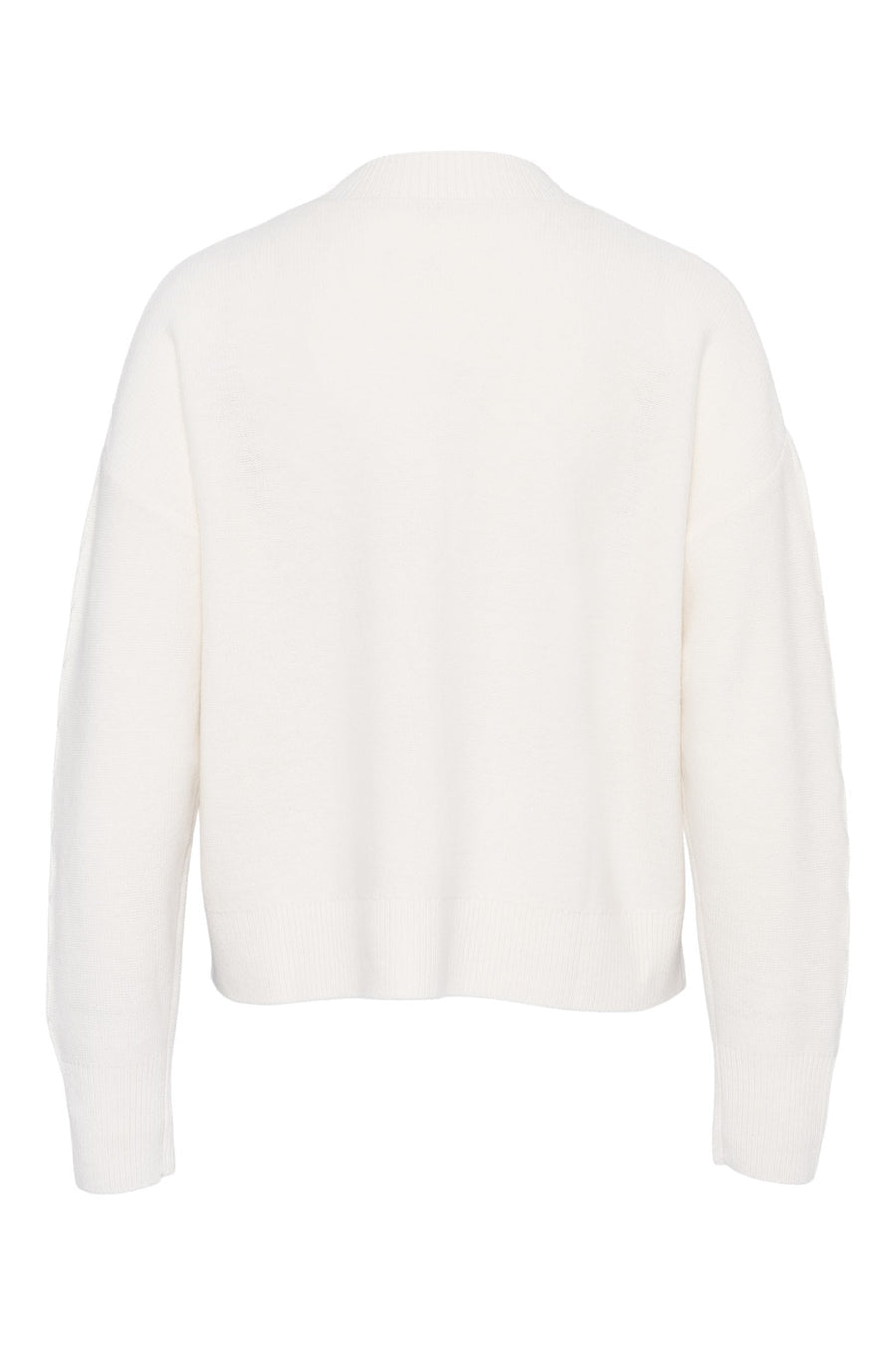 Love Lolina Marcia cream merino wool jumper with keyhole front Back view 