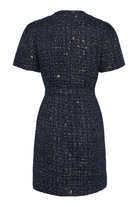 Love Lolina Stassie tweed mini with defined waist and subtle sparkle – rear view