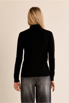 Molly Bracken black high neck jumper back view