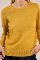 Close-up of Molly Bracken metallic sparkle knit jumper texture