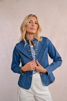 Molly Bracken Military Style Denim Jacket