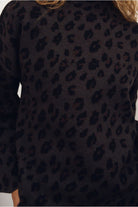 Molly Bracken leopard print knit texture detail close-up