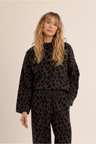 Molly Bracken leopard print high neck jumper front view