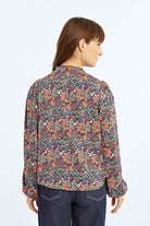 Molly Bracken Oversized Long Sleeve Floral Shirt - Back