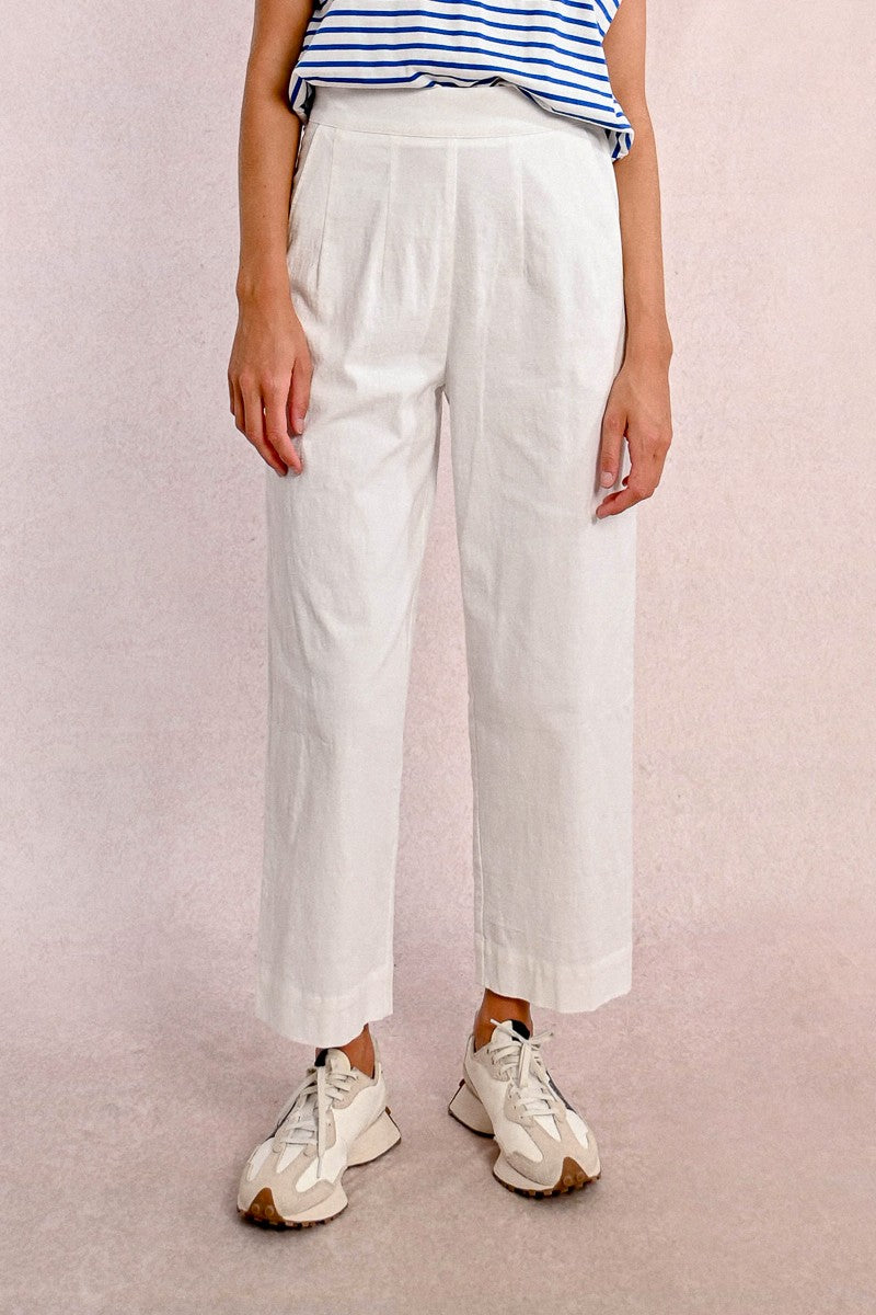 Molly Bracken High Waist Straight Leg Trousers