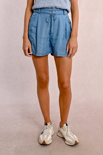 Molly Bracken wide-leg Tencel shorts for relaxed warm-weather looks