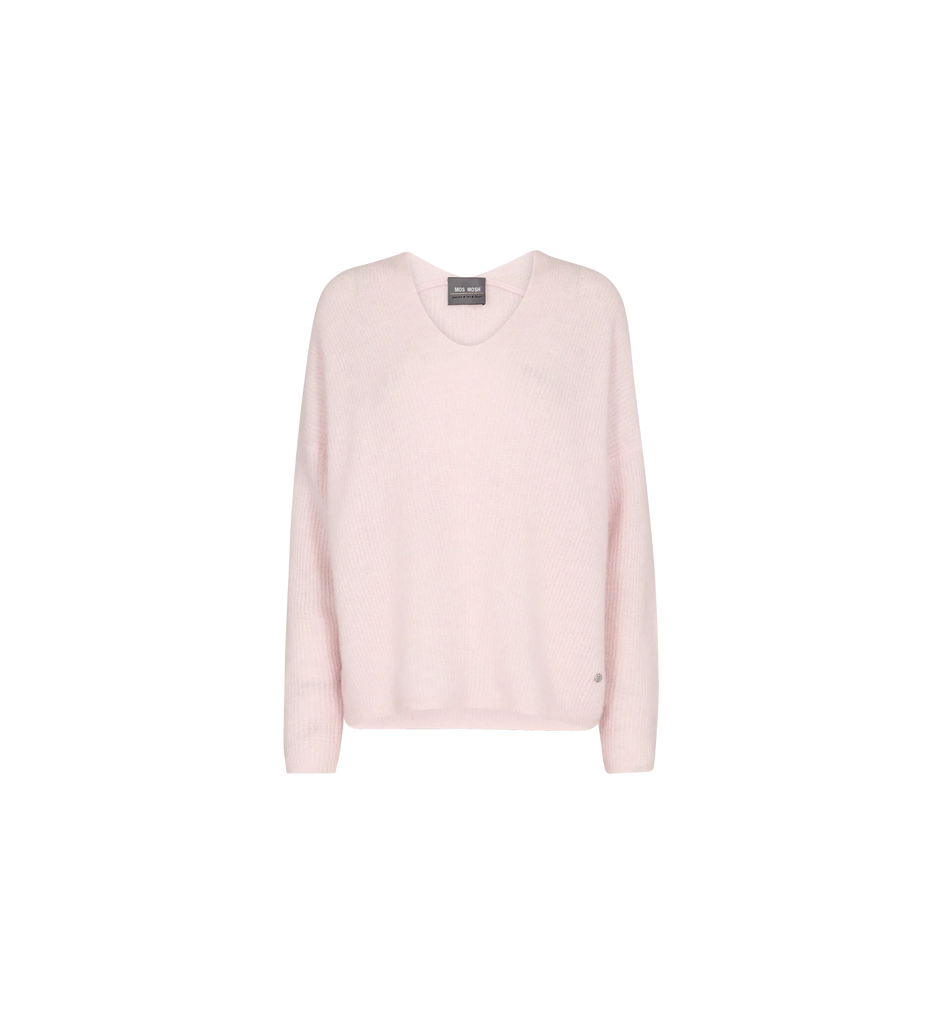 Mos Mosh Thora V-Neck Knitted Wool Jumper - Front