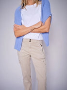 Mosmosh Gilles Timaf Beige Utility Style Trousers