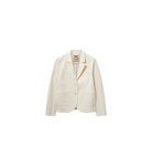 Mosmosh Viga Charm Cream Blazer With Patch Pockets 