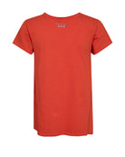 Mos Mosh Tulli orange V-neck tee back view