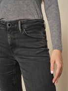 Mosmosh Ashley Perla Black Slim Leg Jeans With High Waist