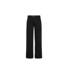 Mos Mosh wide-leg jeans in black with contrast stitching