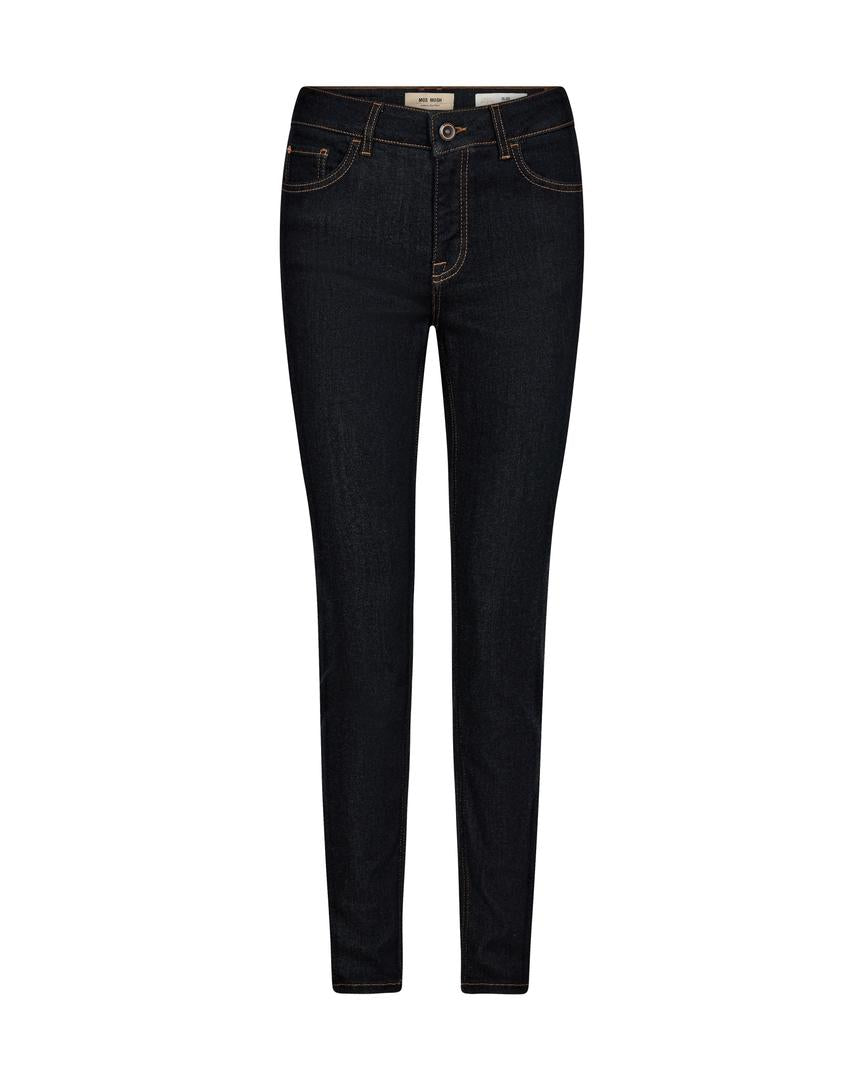 Mosmosh Vice Deluxe Slim Leg Jeans In Dark Blue