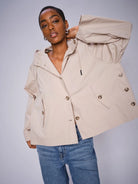 Mosmosh Sheena Short Jacket In Beige