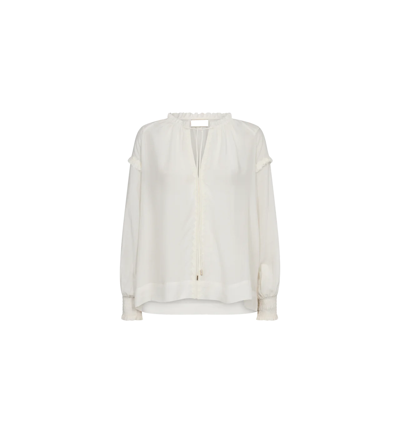 Mosmosh Marb Sansa Cream Balloon Sleeve Blouse