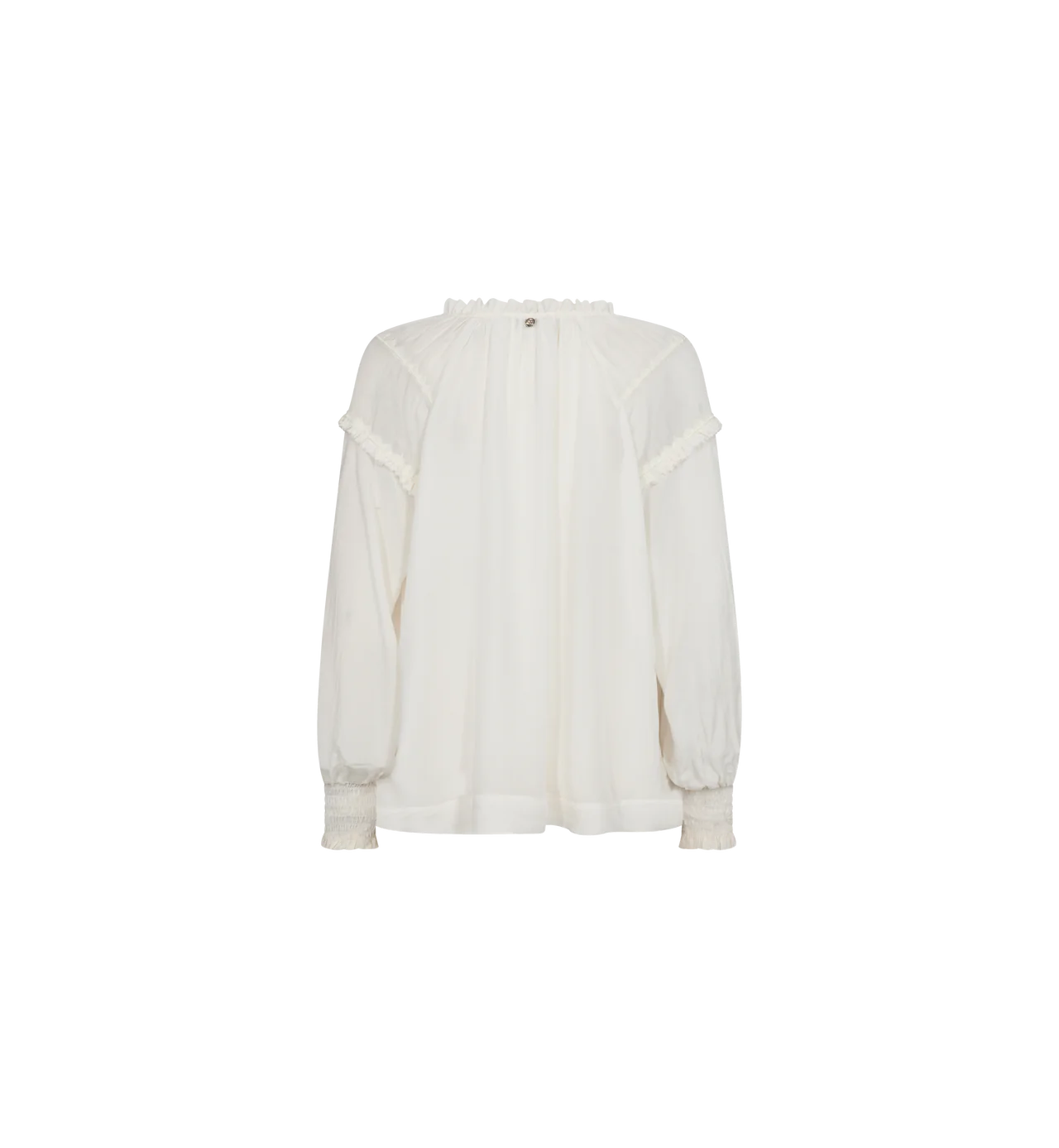 Mosmosh Marb Sansa Emb Balloon Sleeve Blouse Cream