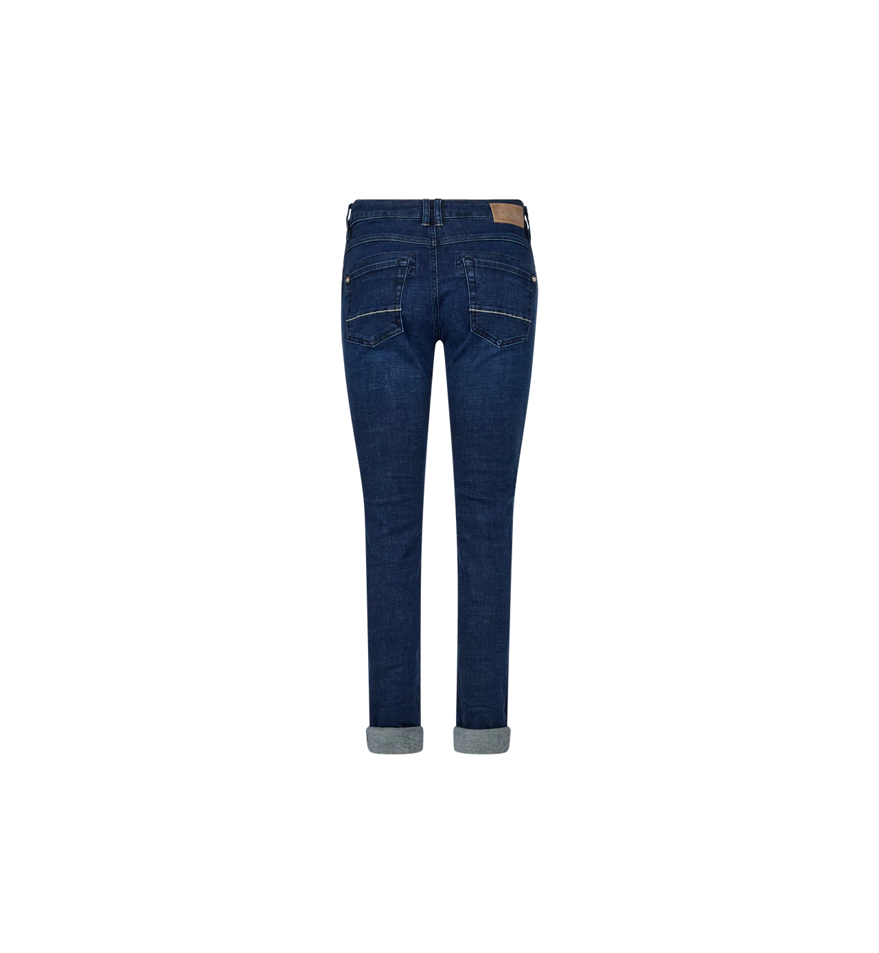 Mosmosh Naomi Cadillac Dark Indigo Blue Slim Leg Jeans From Back 