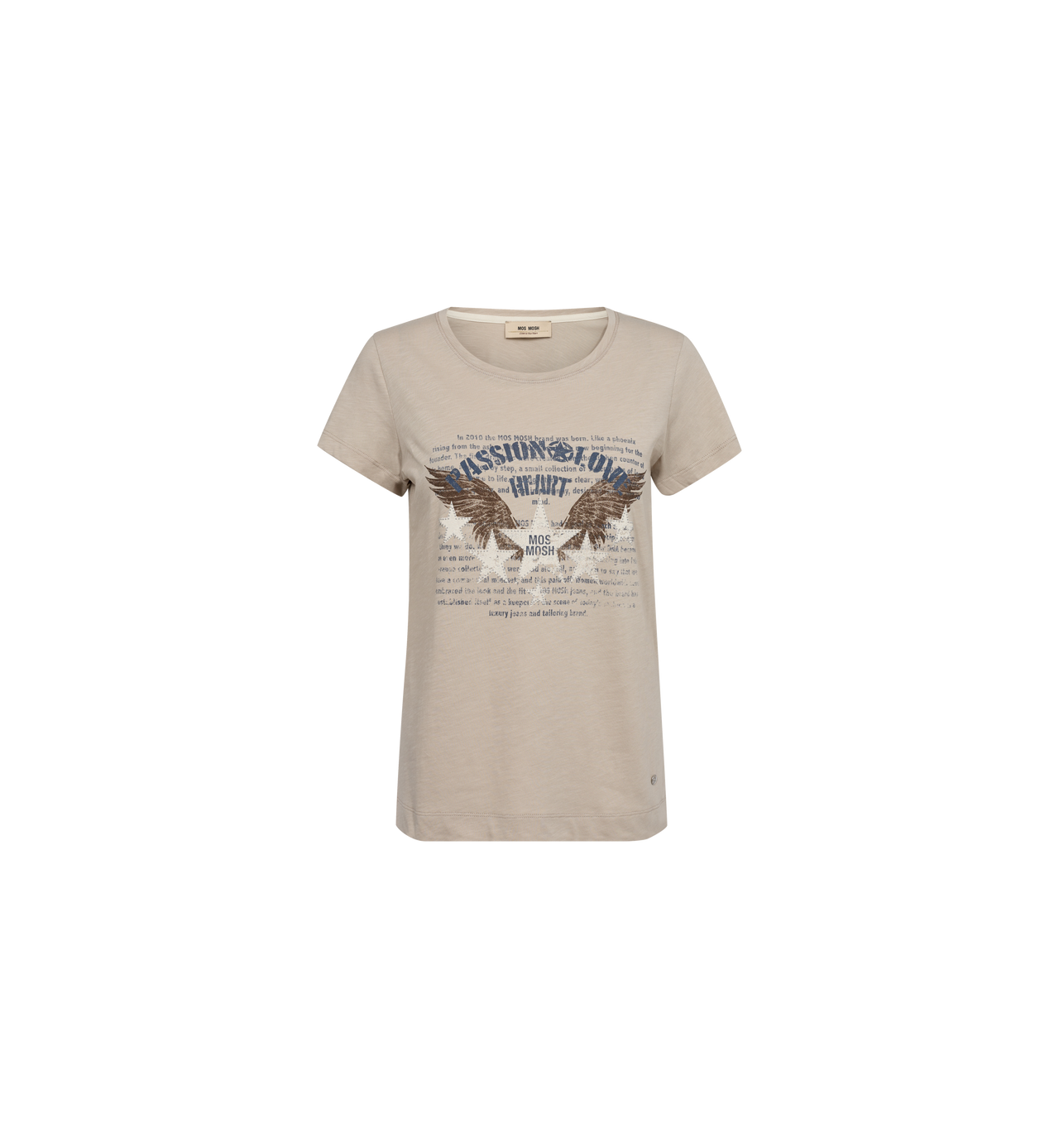 Mosmosh Zibby Grey Eagle Star T-shirt