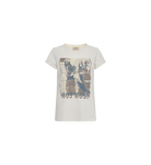 Mosmosh Flori Off-white Abstract Eagle Print T-shirt