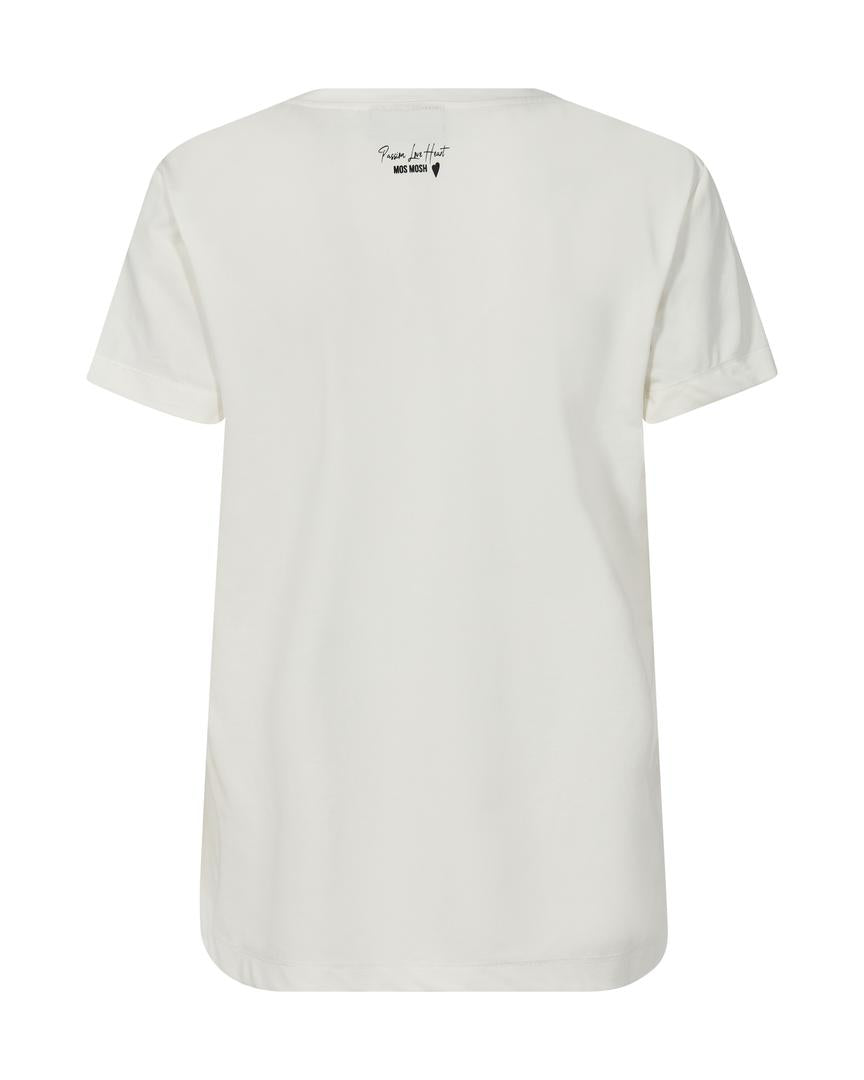 Mosmosh Dala V Neck Basic T-shirt From The Back 