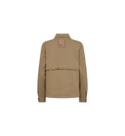 Mosmosh Eli Yarar Tan Shirt Style Relaxed Fit Jacket From Back 