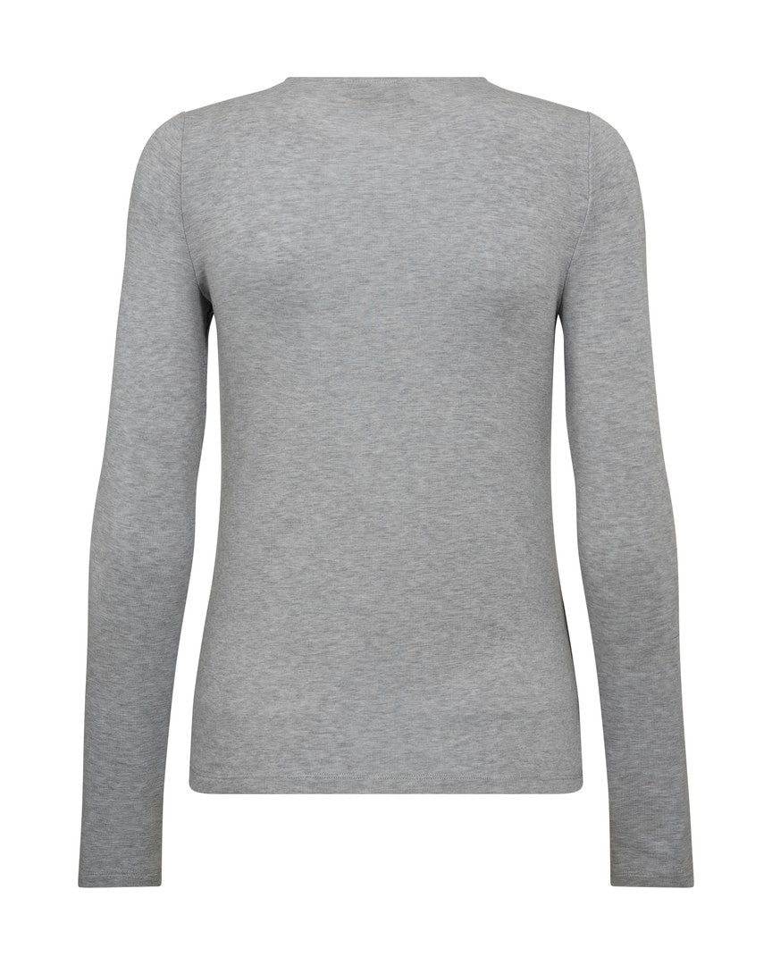 Back view of Mos Mosh Petri women’s grey long sleeve top