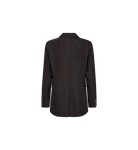 Back view of Mos Mosh Babeth Svala black blazer in modern tailored cut