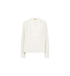 Mos Mosh Evanda women’s linen cotton blouse broderie anglaise detail