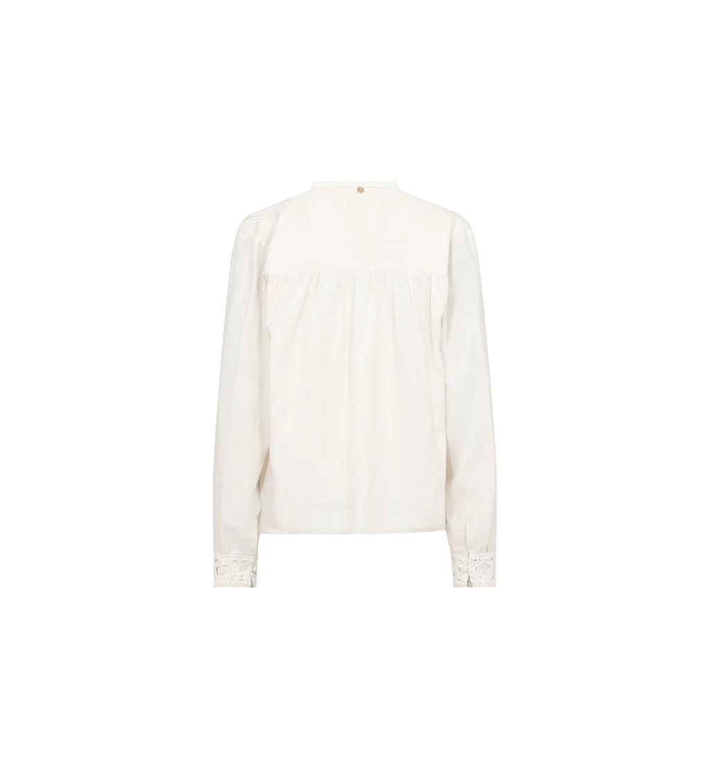 Mos Mosh Evanda relaxed fit linen blend blouse product image