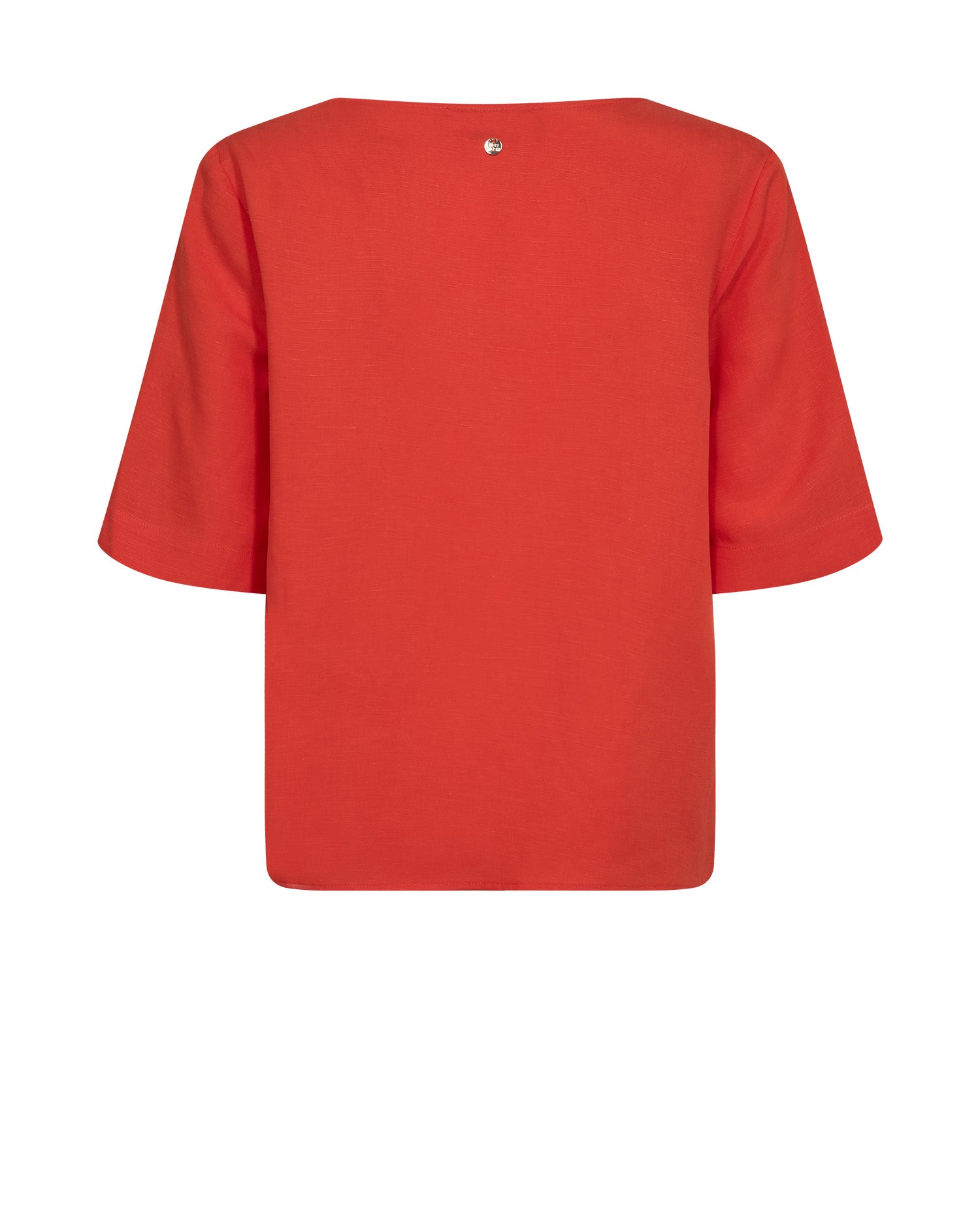 Mos Mosh Raina Alexis orange linen blend blouse back view