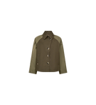 Mos Mosh Zyla Neola olive trench jacket product front