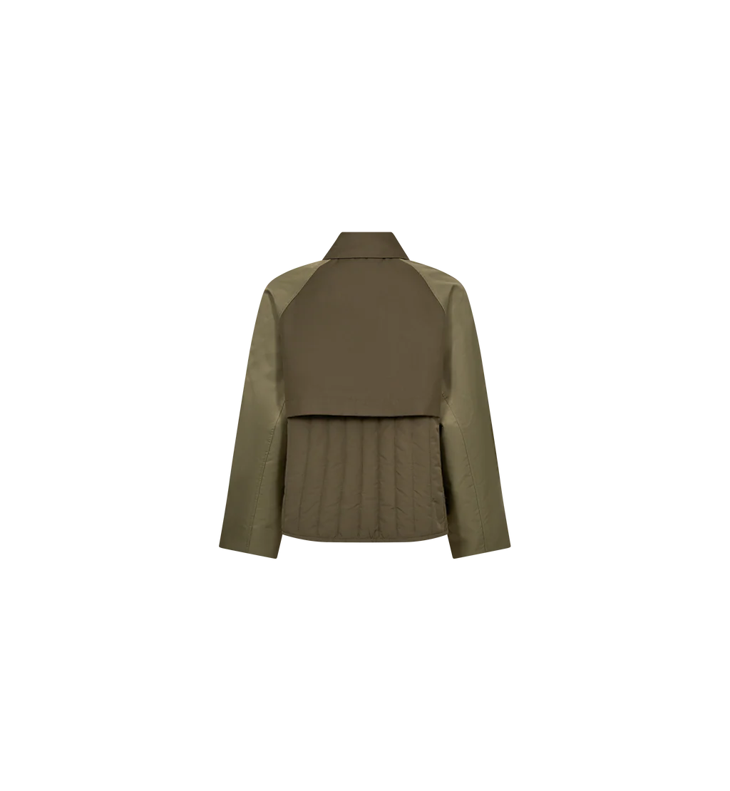 Mos Mosh Zyla Neola cropped trench jacket product back