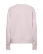 Mos Mosh Nima Atelier pink oversized sweatshirt back view ribbed hem and cuffs